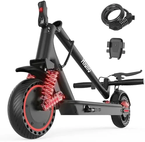 electric scooter for adults 500w motor 22mph dual suspension