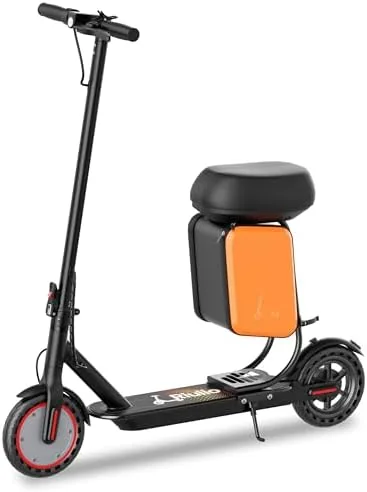 electric scooter with seat 350w motor 19mph dual brake
